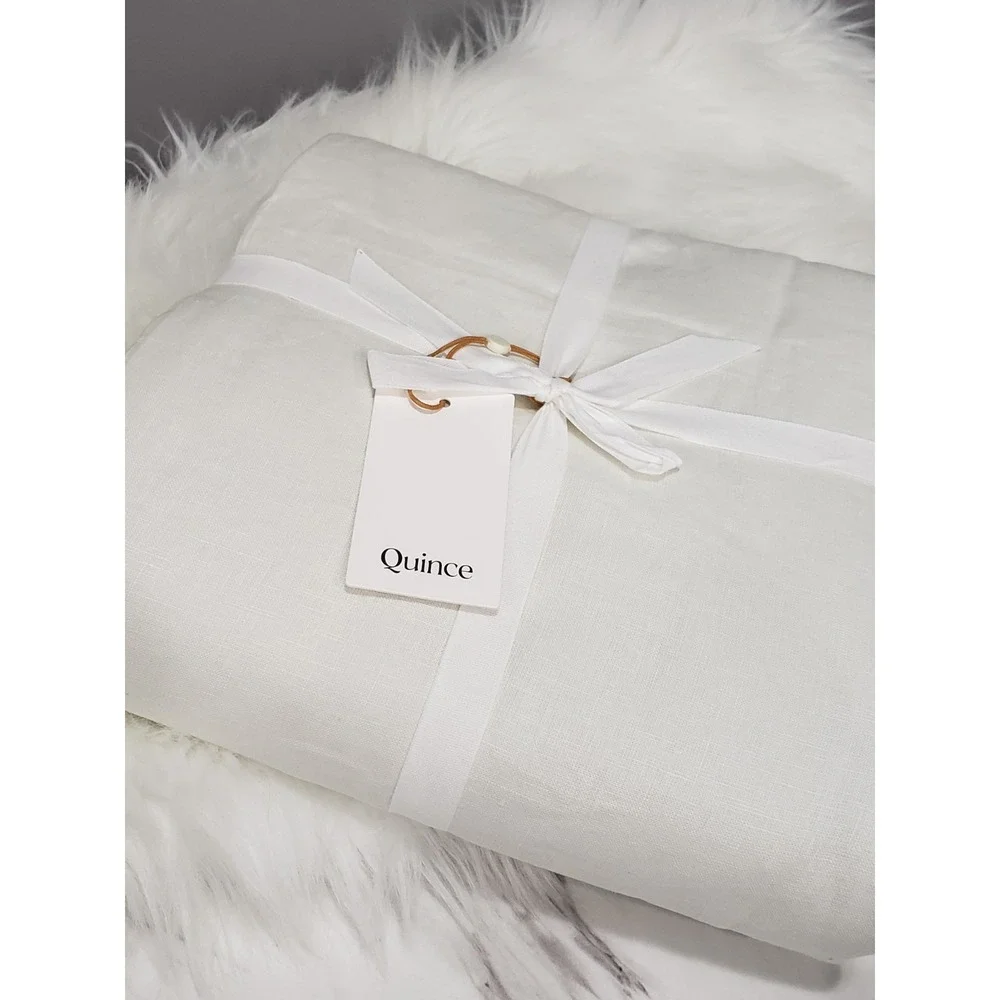NEW Quince European Linen True Blackout Curtian 96